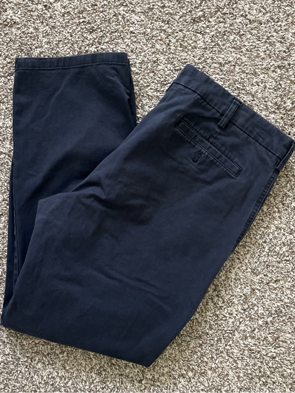 Joseph Navy Cotton Chino Pants